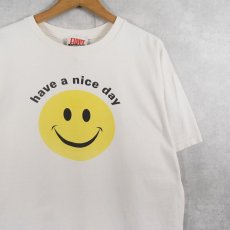 画像1: 90's〜 USA製 "have a nice day asshole" スマイルプリントTシャツ L (1)