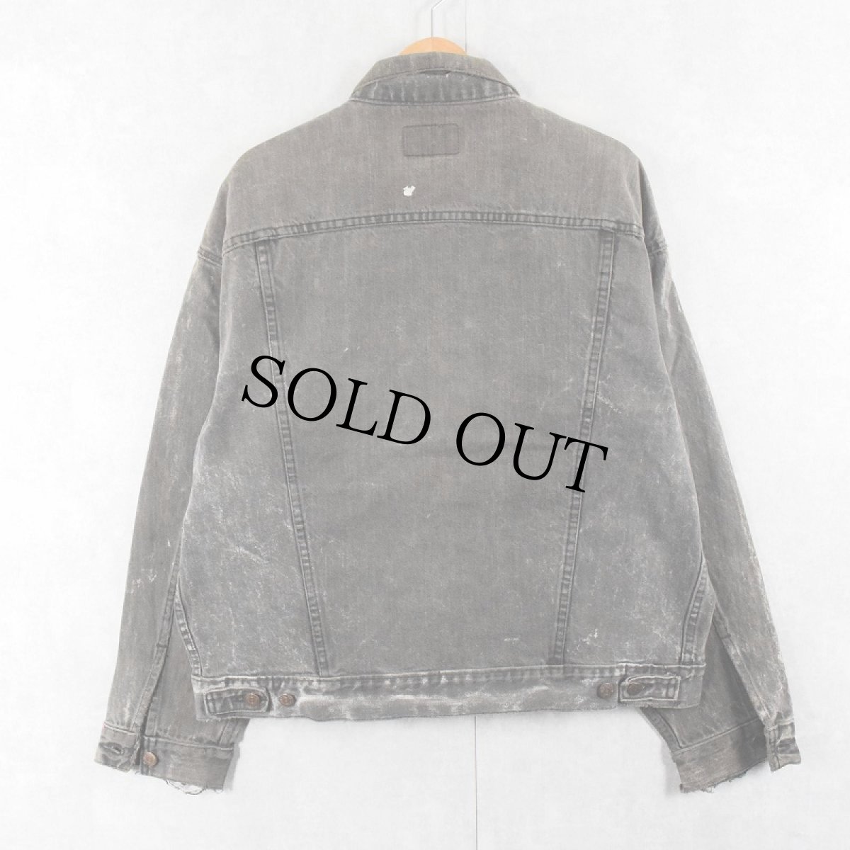 画像2: 80's Levi's 70507-0253 USA製 ブラックデニムジャケット XL (2)