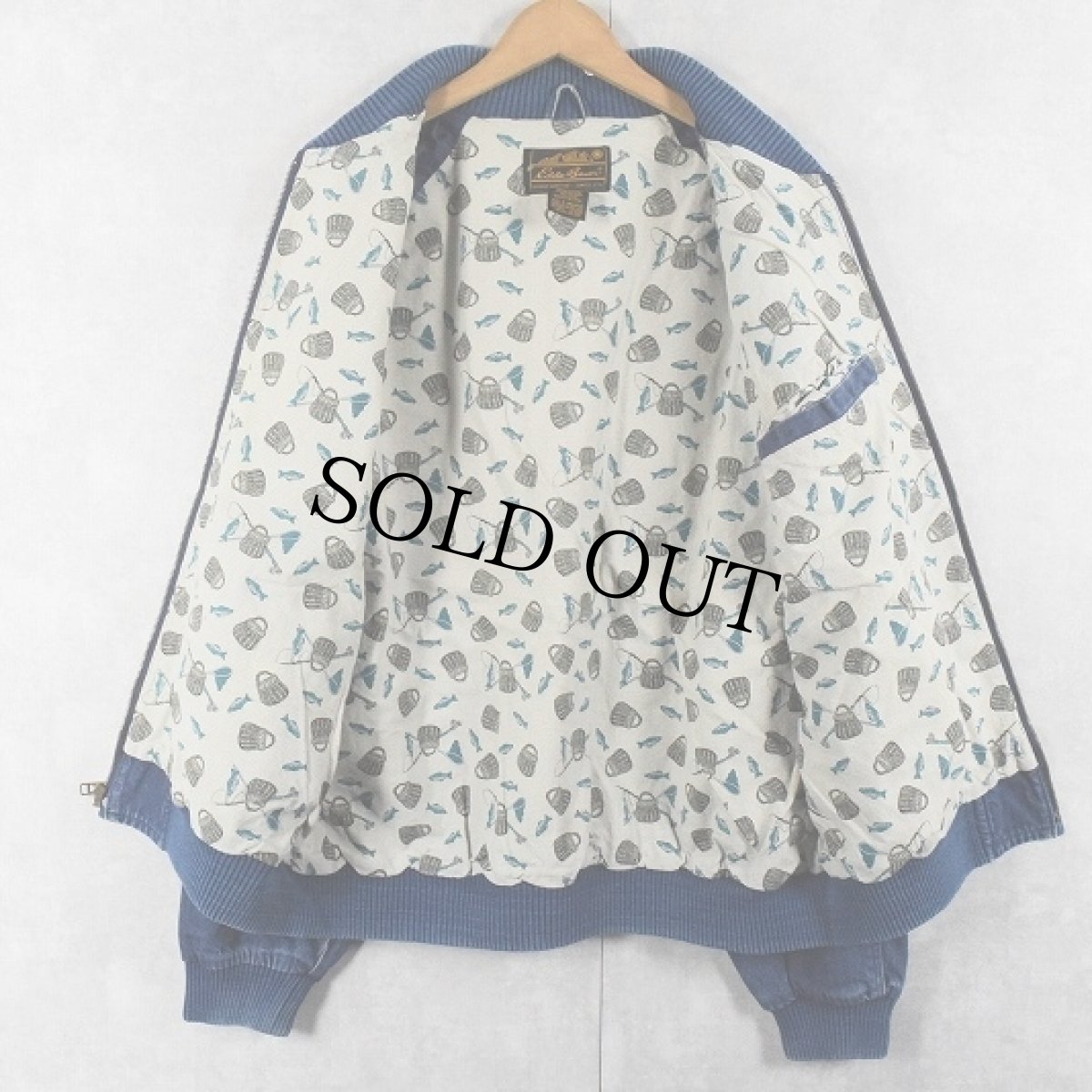 画像2: 80's Eddie Bauer "MA-1 TYPE" デニムジャケット XL (2)