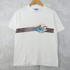 画像1: 80's Ocean Pacific USA製 サーフィンイラストTシャツ M  (1)