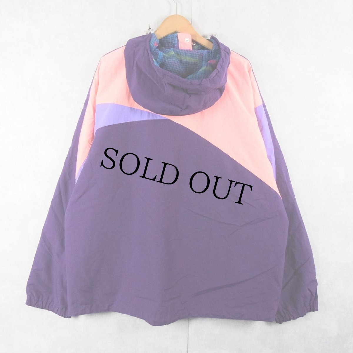 画像4: 90's NIKE AQUA GEAR リバーシブル ナイロンアノラックパーカー XL (4)