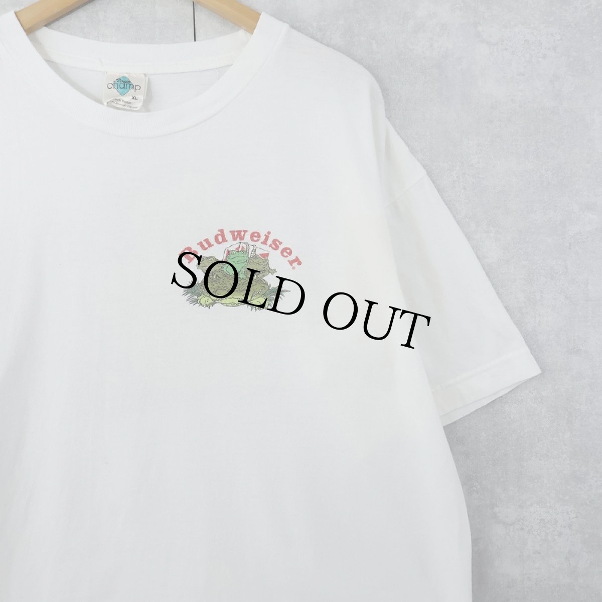 画像1: 90's Budweiser ビールメーカープリントTシャツ XL (1)