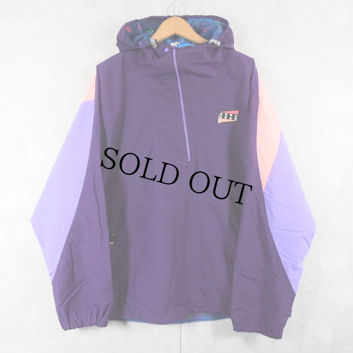 画像3: 90's NIKE AQUA GEAR リバーシブル ナイロンアノラックパーカー XL (3)