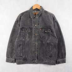 画像1: 80's Levi's 77930-1158 USA製 ブラックデニムジャケット L (1)