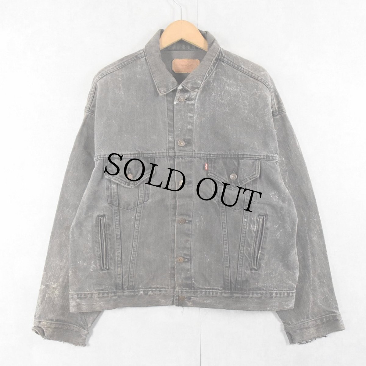画像1: 80's Levi's 70507-0253 USA製 ブラックデニムジャケット XL (1)