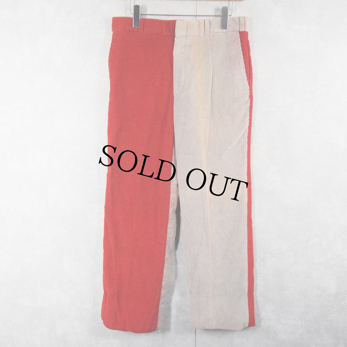 画像1: 80's Woodhouse Lynch Clothiers クレイジーパターン 太畝 コーデュロイパンツ W31 (1)