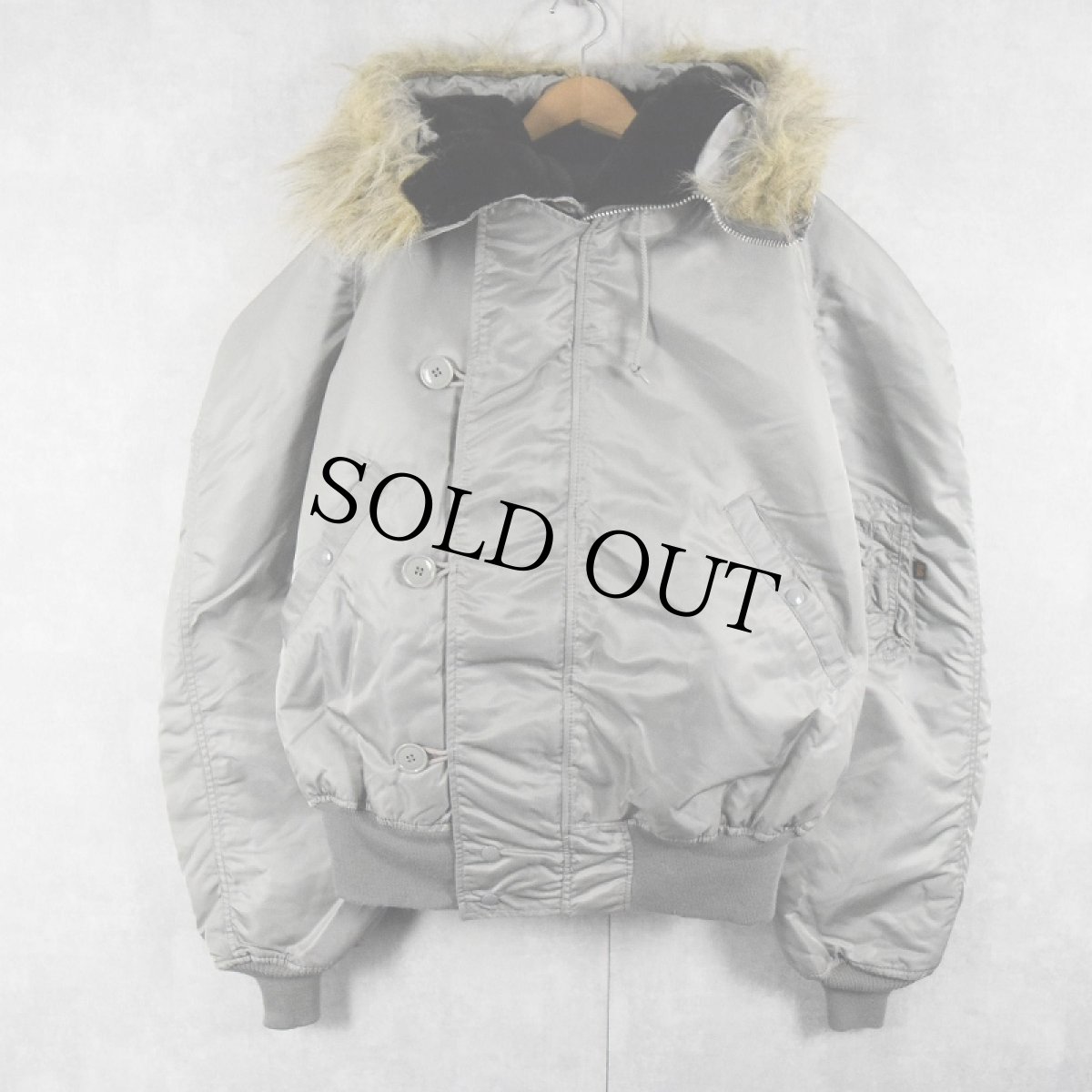 画像1: 90's 民間品 ALPHA INDUSTRIES,INC. N-2B フライトジャケット XX-LARGE (1)