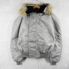 画像1: 90's 民間品 ALPHA INDUSTRIES,INC. N-2B フライトジャケット XX-LARGE (1)
