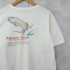 画像1: 90's LANDS' END USA製 "Rainbow Tour" ポケット付きプリントTシャツ XL (1)