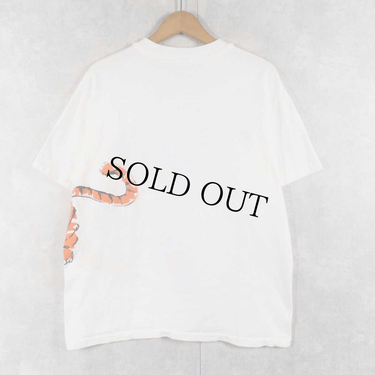 画像2: 90's EXXON USA製 エネルギー企業 "虎" 巻きプリントTシャツ L (2)