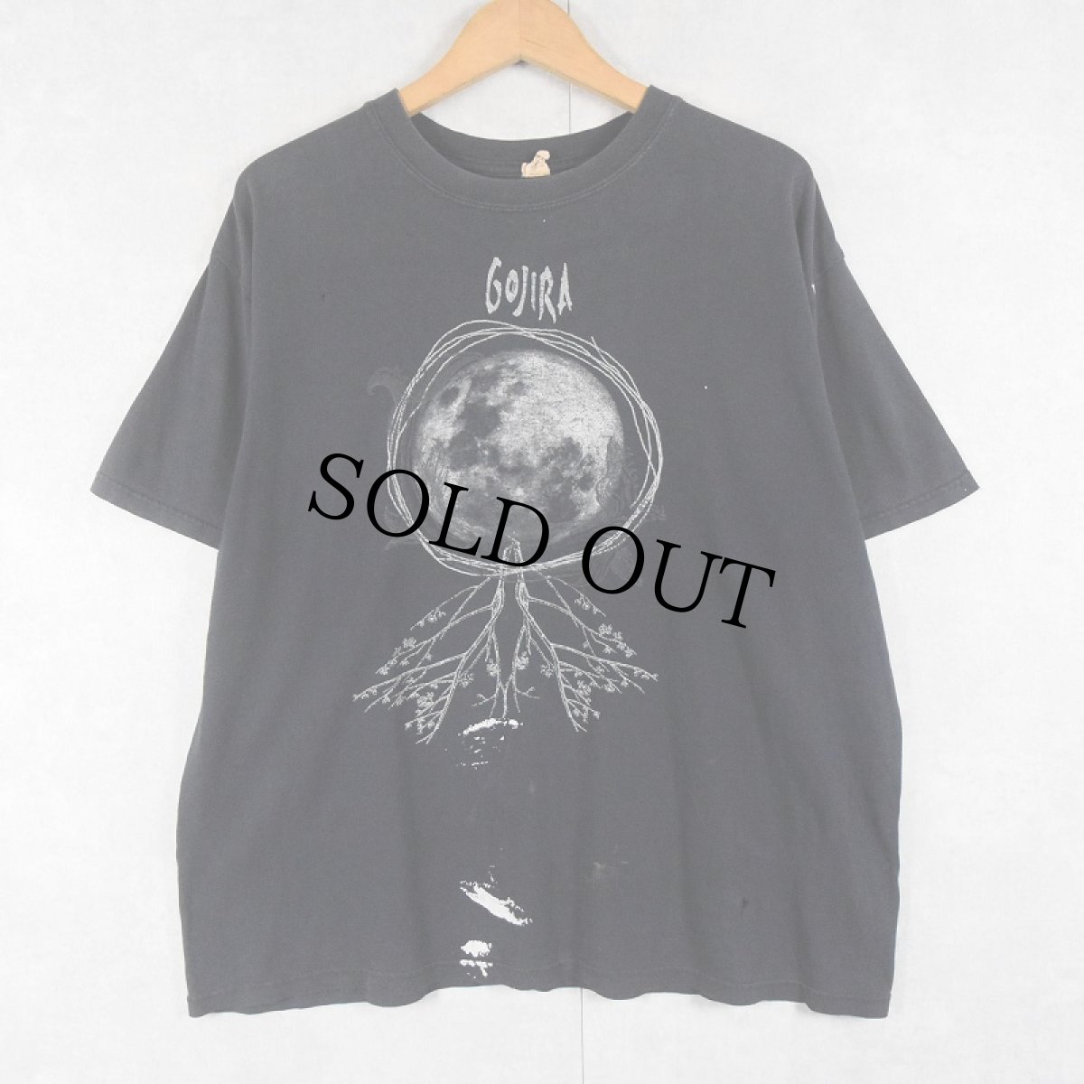 画像1: 2000's "GOJIRA" イラストプリントTシャツ BLACK XL (1)