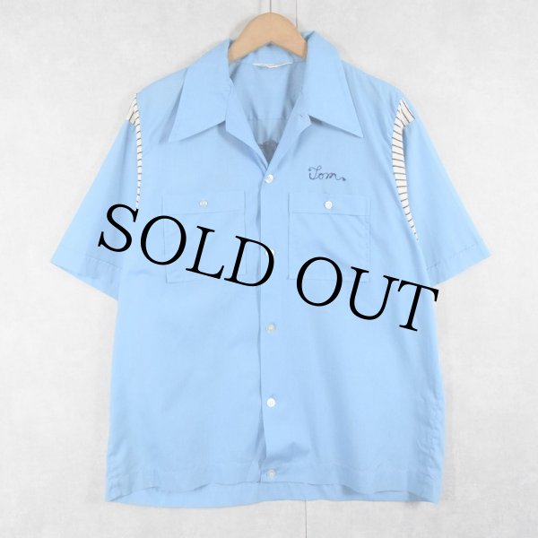 アンティーク ビンテージ 70s USA 水色 レース 羽織 ガウン シャツ アンティーク ビンテージ 70s USA 水色 レース 羽織 ガウン シャツ