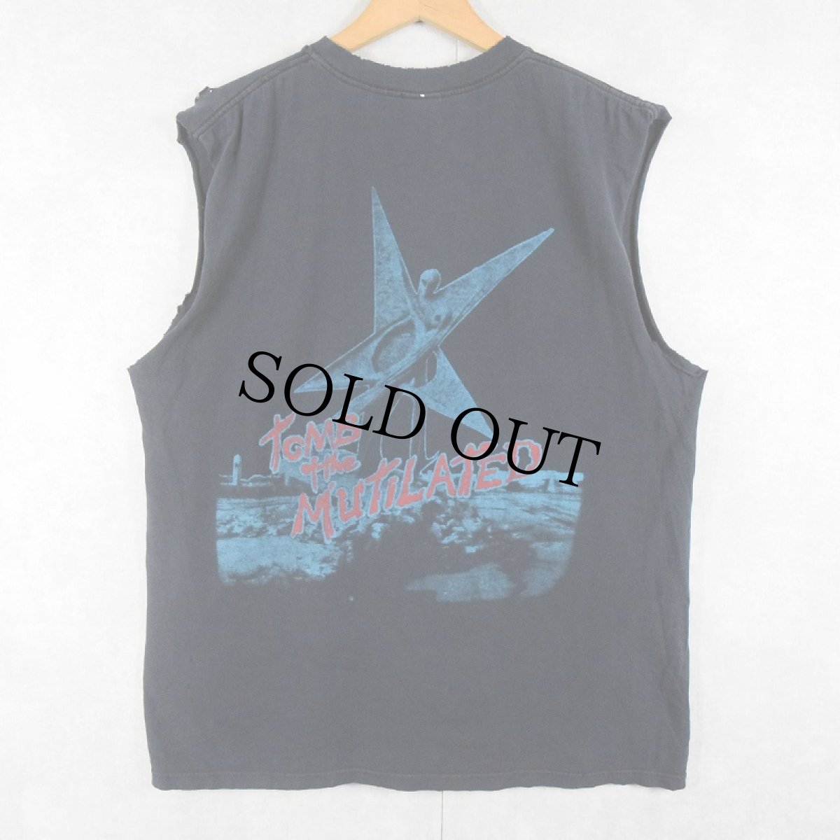 画像2: 2000's Cannibal Corpse カットオフスリーブ デスメタルバンドTシャツ L (2)