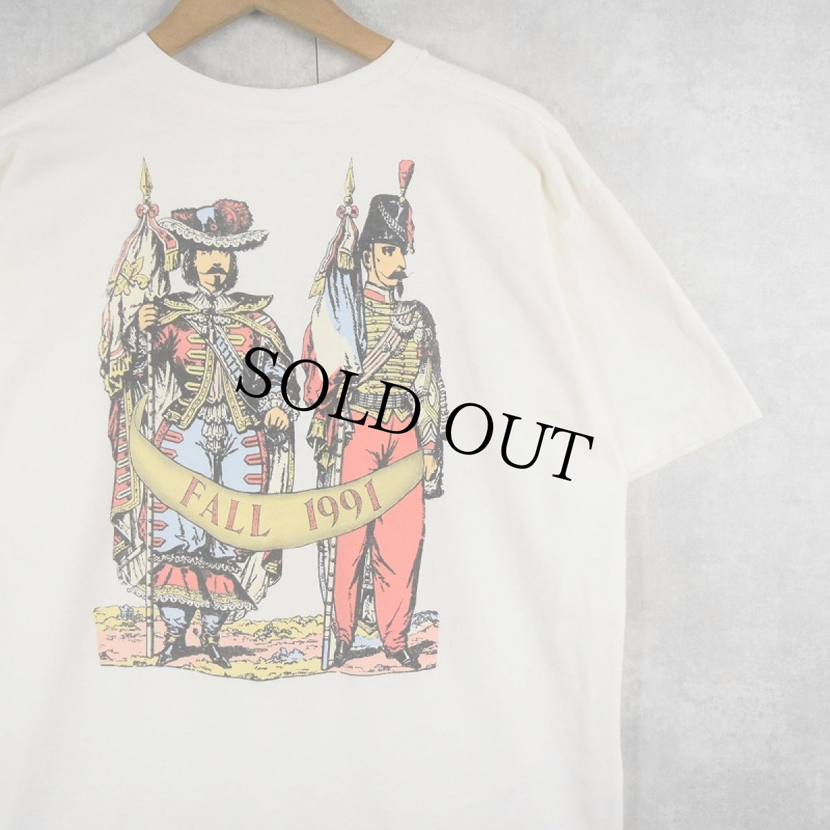 画像2: 90's BANANA REPUBLIC USA製 イラストプリントTシャツ M (2)