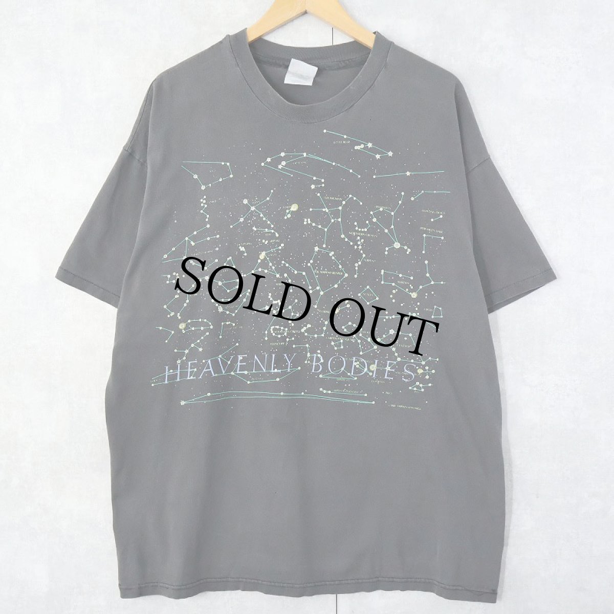 画像1: 90's LIBERTY GRAPHICS USA製 "HEAVENLY BODIES" 星図プリントTシャツ XXL (1)