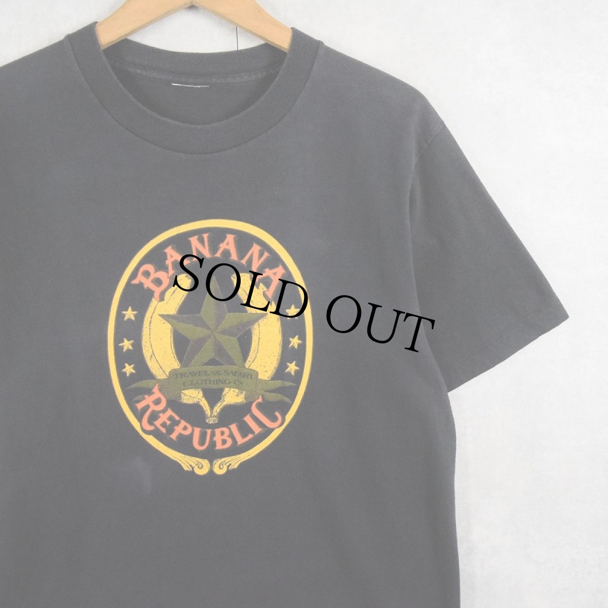 画像1: 90's BANANA REPUBLIC USA製 ロゴプリントTシャツ (1)