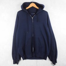 画像1: 70〜80's スウェットジップパーカー NAVY (1)