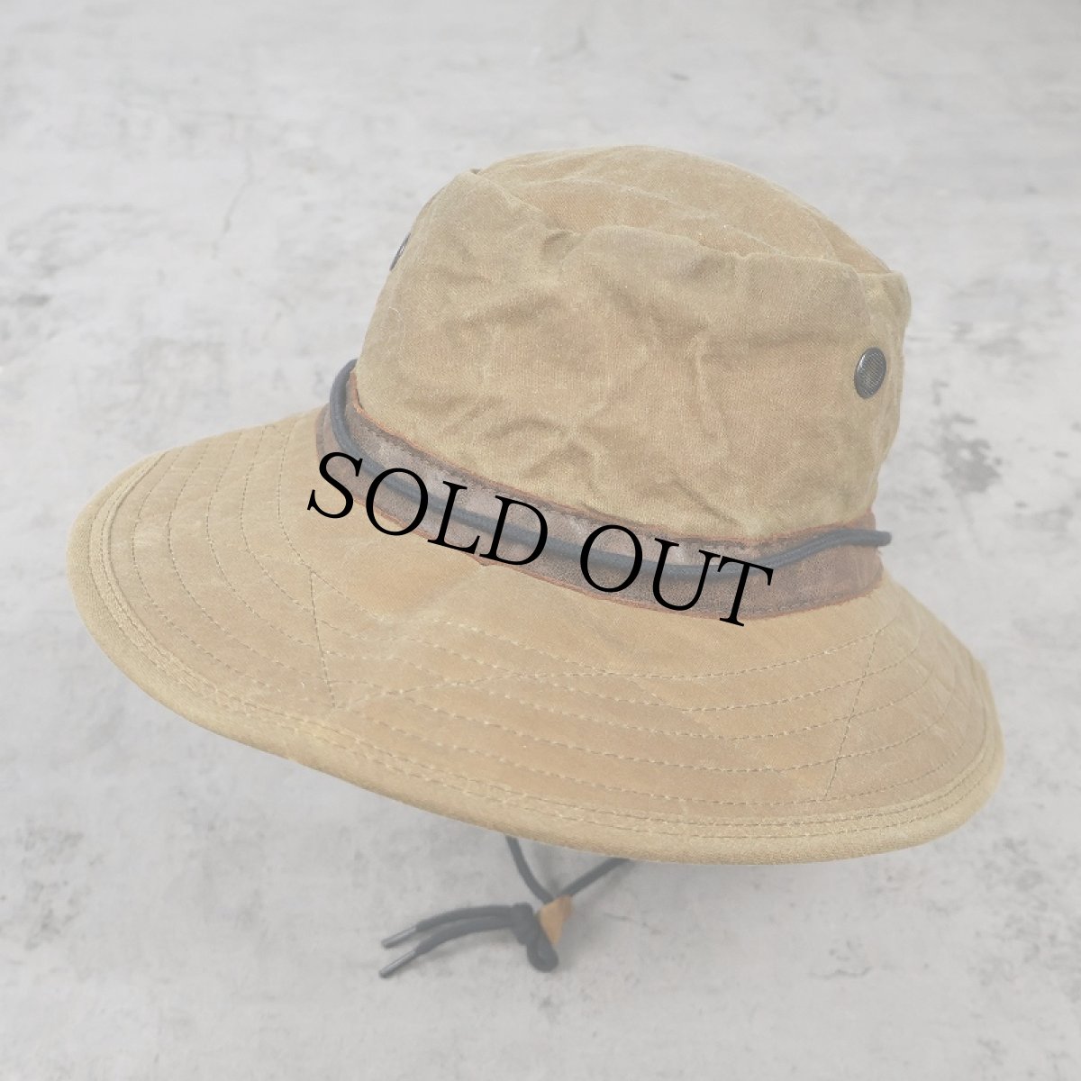 画像1: 【SALE】 90's ORVIS USA製 ワックスコットンハット L (1)