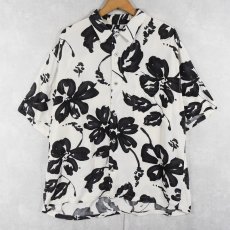 画像1: JAMS WORLD HAWAII製 花柄 レーヨンシャツ L (1)