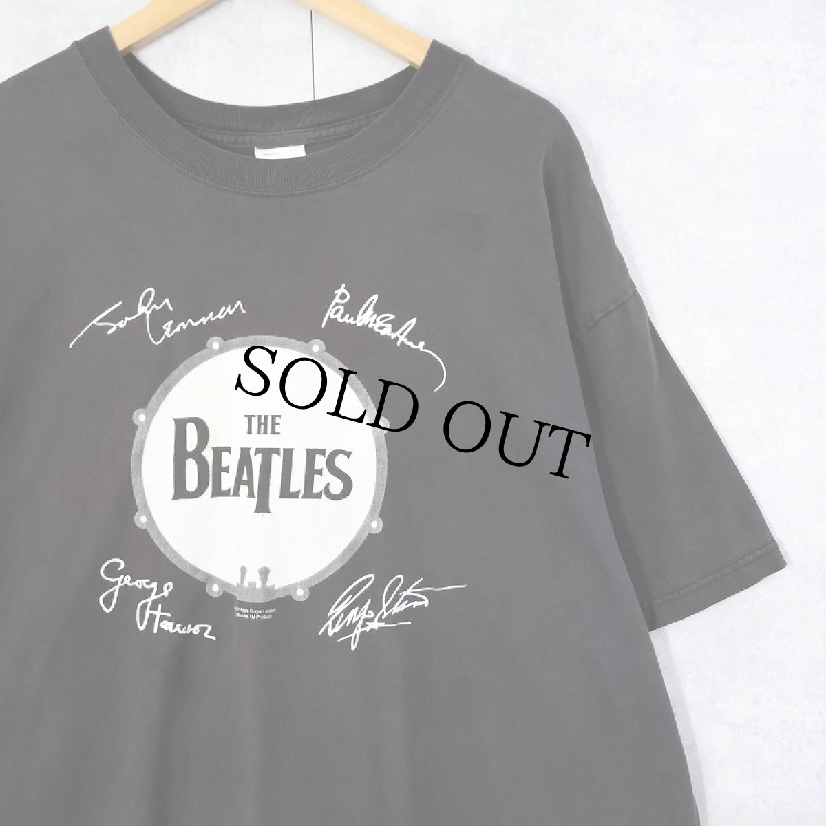 画像1: 2000's THE BEATLES ロックバンドTシャツ BLACK XL (1)