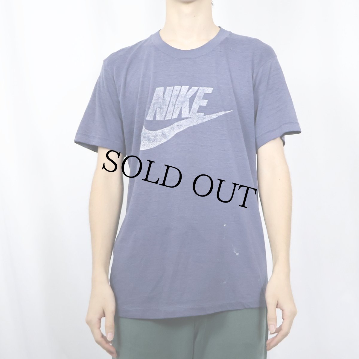 画像2: 80's NIKE 紺タグ ロゴプリントTシャツ NAVY (2)