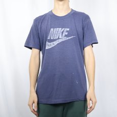 画像2: 80's NIKE 紺タグ ロゴプリントTシャツ NAVY (2)