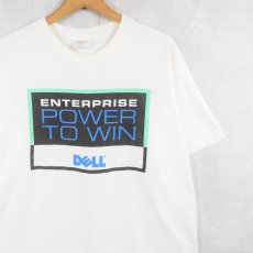 画像1: DELL "POWER TO WIN" コンピューター企業 プリントTシャツ L (1)