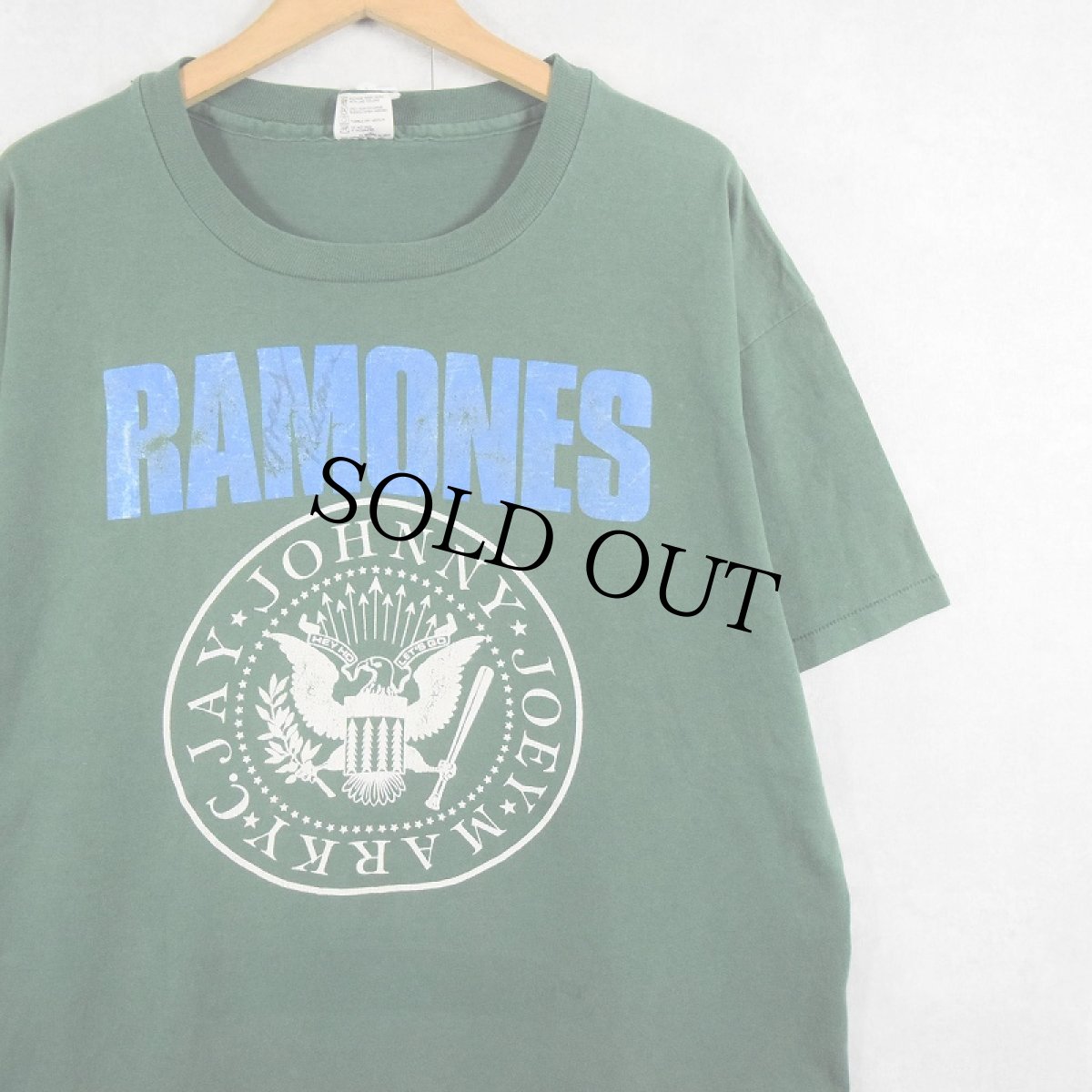 画像1: 90's RAMONES USA製 ロックバンド プリントTシャツ XL (1)