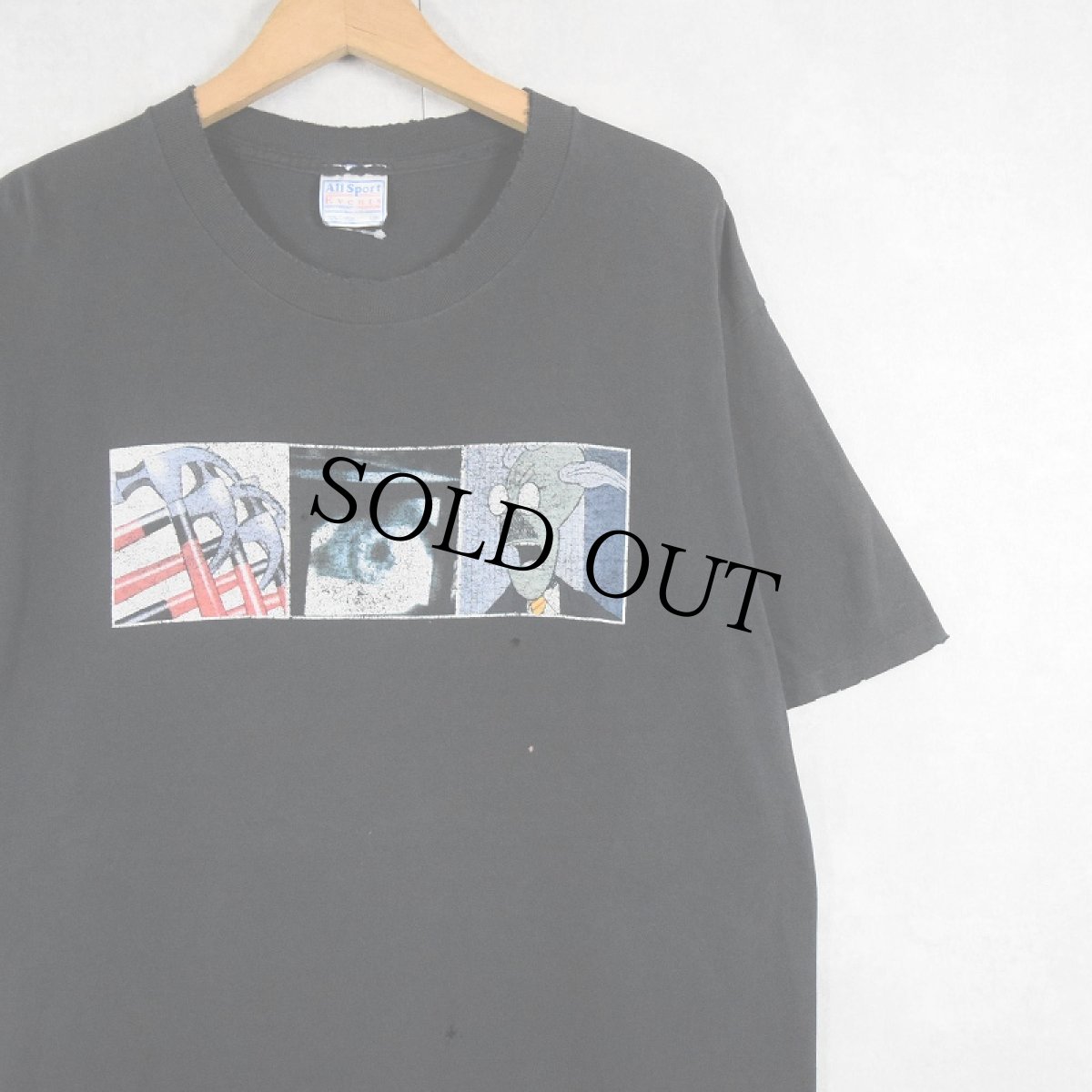 画像1: 90's ROGER WATERS "IN THE FLESH" ミュージシャンツアープリントTシャツ BLACK L (1)