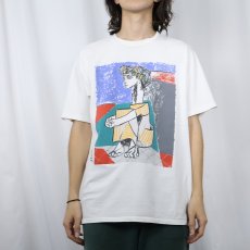 画像2: 90's Pablo Picasso USA製 アートプリントTシャツ L (2)