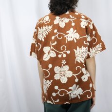 画像3: 50's Hale Hawaii オールオーバーパターン コットンアロハシャツ L (3)