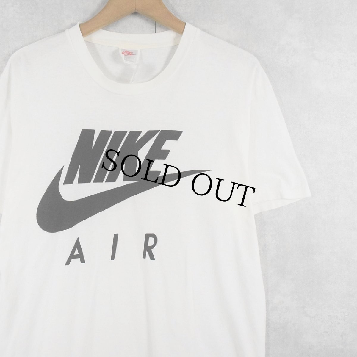 画像1: 90's NIKE 銀タグ USA製 ロゴプリントTシャツ L (1)