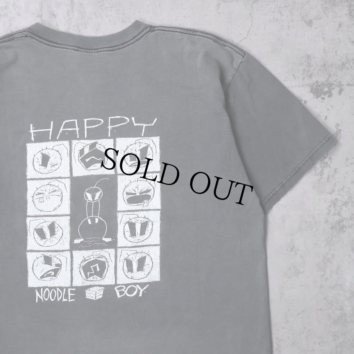 画像2: Johnny the Homicidal Maniac "Happy Noodle Boy" キャラクタープリントTシャツ BLACK L (2)