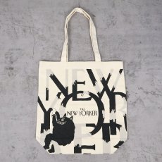 画像1: THE NEW YORKER ロゴプリント キャンバストートバッグ (1)