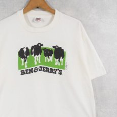 画像1: 90's BEN&JERRY'S "euphoria" USA製 企業プリントTシャツ XL (1)