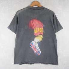 画像2: 90's AC/DC USA製 ロックバンド プリントTシャツ BLACK L (2)