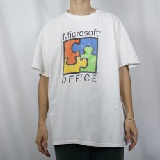画像3: 90's Microsoft office コンピューター企業 プリントTシャツ XL (3)