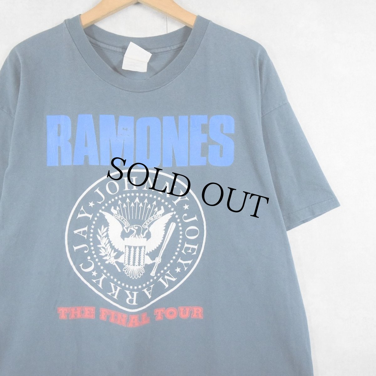 画像1: 90's RAMONES USA製 ロックバンド プリントTシャツ XL (1)