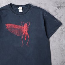画像1: The Locust ハードコアパンクバンドプリントTシャツ BLACK (1)