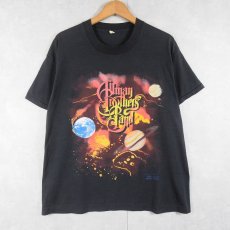 画像1: 90's ALLMAN BROTHERS BAND ブルースロックバンド ツアープリントTシャツ BLACK (1)