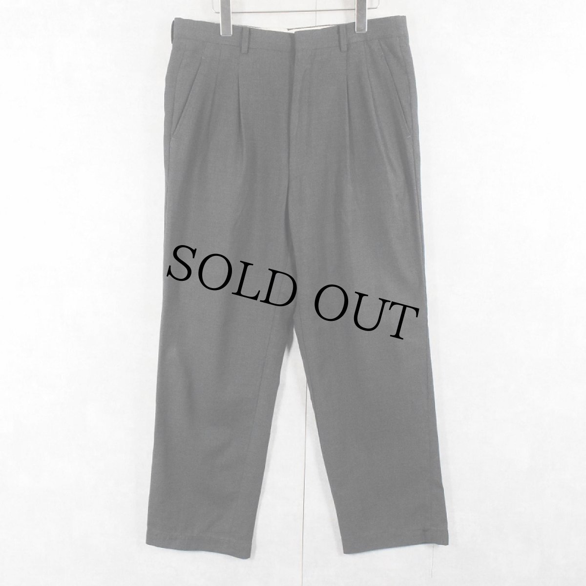 画像2: 90's BALENCIAGA Pour homme 2タック スラックス W34 (2)