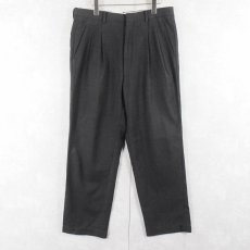 画像2: 90's BALENCIAGA Pour homme 2タック スラックス W34 (2)