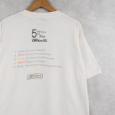 画像2: 90's Microsoft office コンピューター企業 プリントTシャツ XL (2)