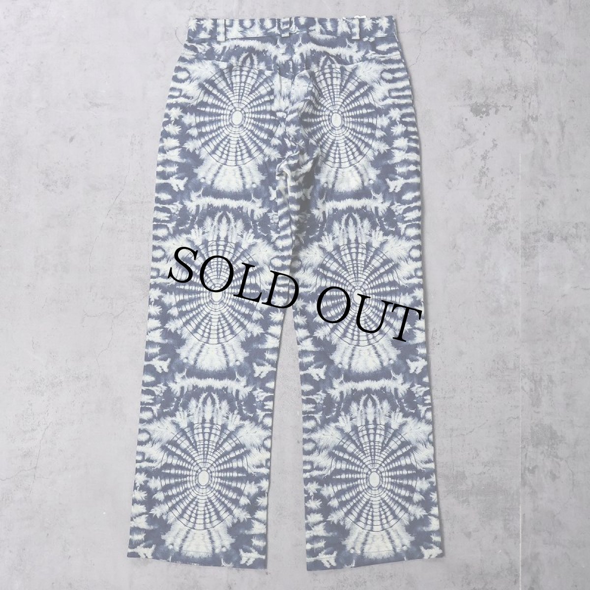 画像2: 〜90's Elee USA製 サイケデリック タイダイフレアパンツ W31 (2)