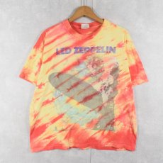 画像1: 80's LED ZEPPELIN USA製 ロックバンド タイダイTシャツ XL (1)