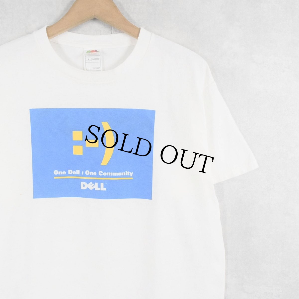 画像1: DELL "One Dell:One Community" コンピューター企業 プリントTシャツ L (1)