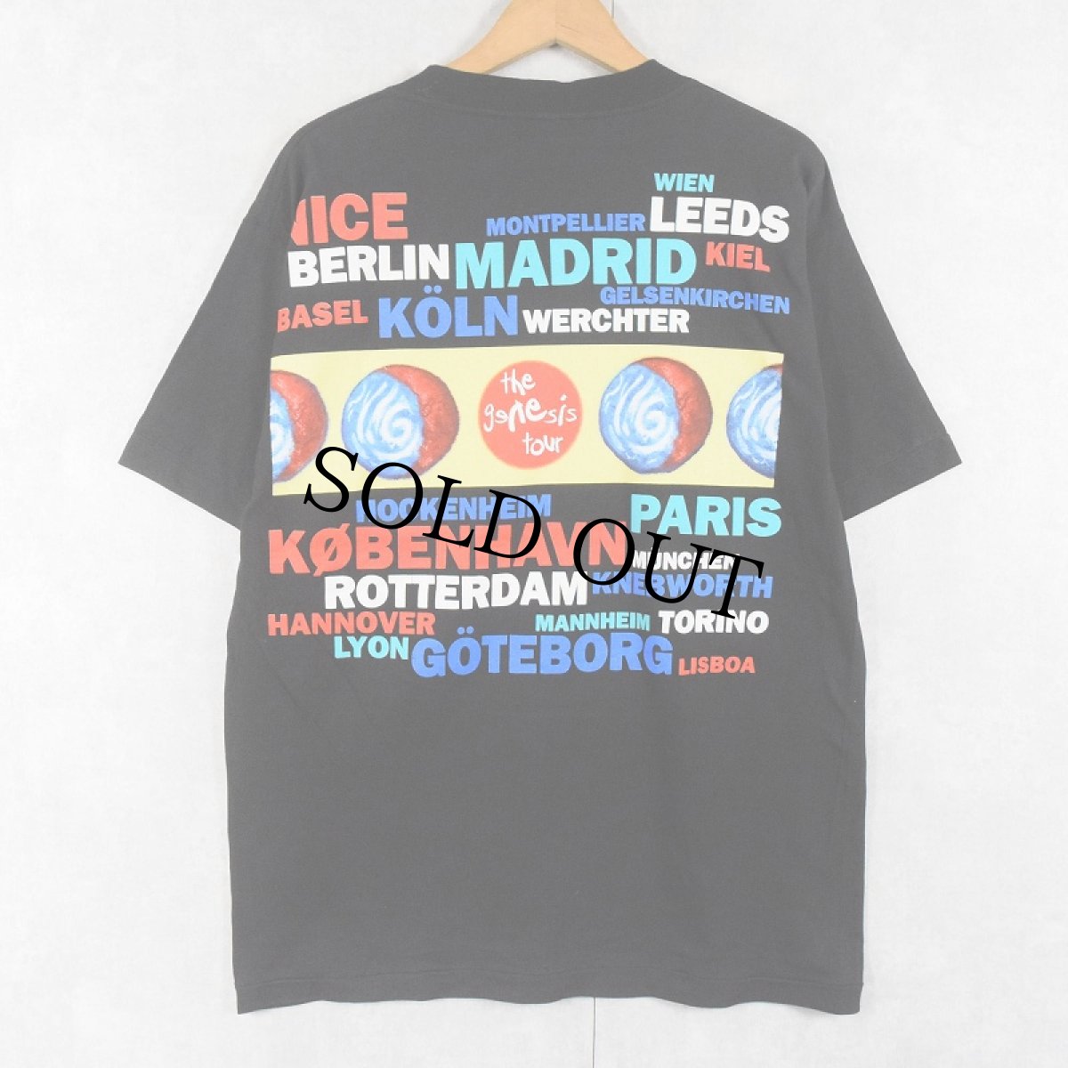 画像2: 90's GENESIS ロックバンドツアープリントTシャツ BLACK L (2)