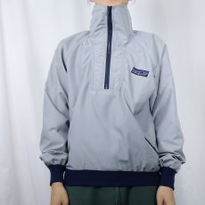 画像2: 80's Patagonia デカタグ ハーフジップナイロンジャケット S (2)