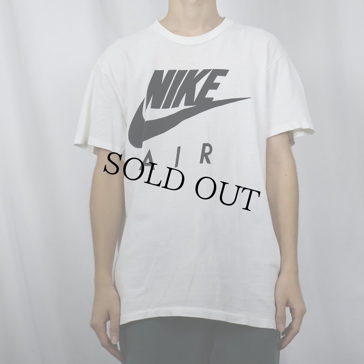 画像2: 90's NIKE 銀タグ USA製 ロゴプリントTシャツ L (2)