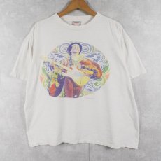 画像1: 90's Jimi Hendrix ミュージシャン プリントTシャツ XL (1)